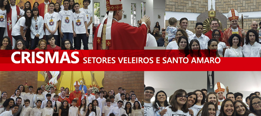 Paróquias dos setores Santo Amaro e Veleiros recebem o bispo diocesano para a celebração da Crisma