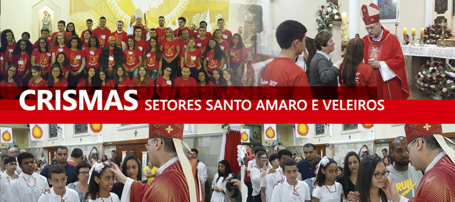 Paróquias dos setores Santo Amaro e Veleiros recebem o bispo diocesano para a celebração da Crisma
