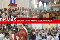 Paróquias dos setores Santo Amaro e Jordanópolis recebem o bispo diocesano para a celebração da Crisma