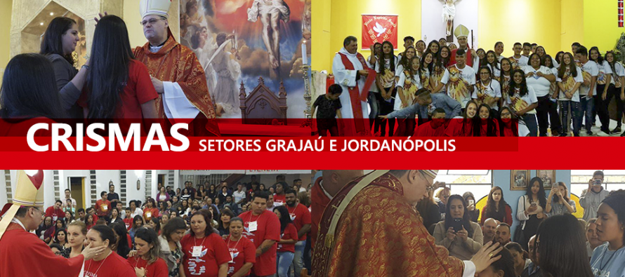 Paróquias do setor Jordanópolis e Grajaú recebem o bispo diocesano para celebração da Crisma