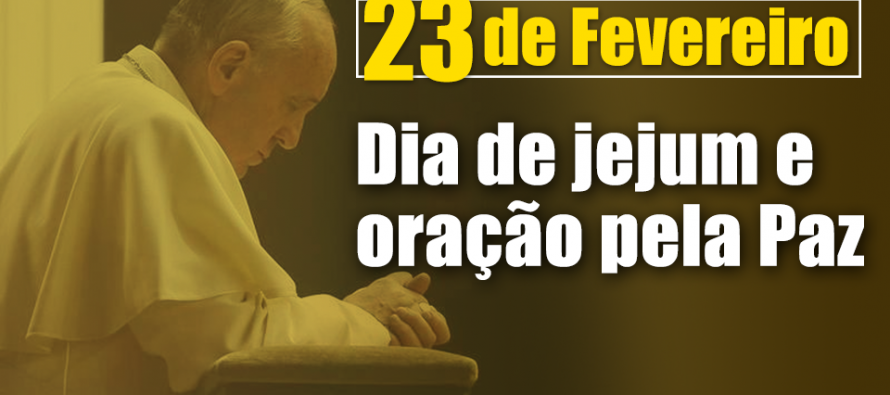 Papa convoca Dia de Jejum e Oração pela Paz