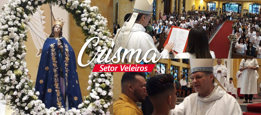 Bispo celebra o Crisma na Paróquia Imaculada Conceição no Setor Veleiros
