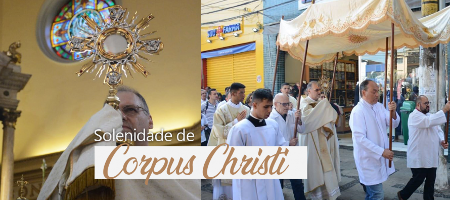 Bispo celebra a festa de Corpus Christi na Catedral de Santo Amaro