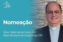 Papa Francisco nomeia Mons. Valdir José para a Diocese de Campo Limpo em nosso Regional Sul 1