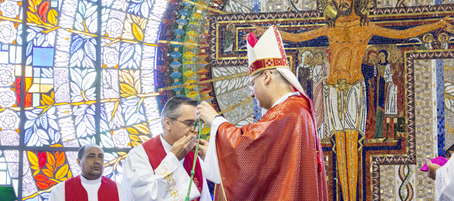 Santa Missa de nomeação do Monsenhor Marcelo Antônio como Bispo Auxiliar da Diocese de Santo Amaro.