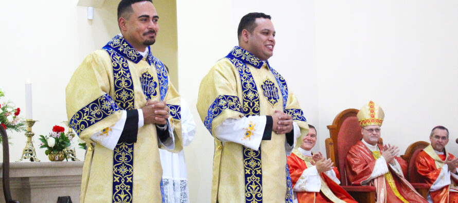 Dom José Negri, Bispo Diocesano, presidiu Ordenação Diaconal no último sábado 01 de Julho