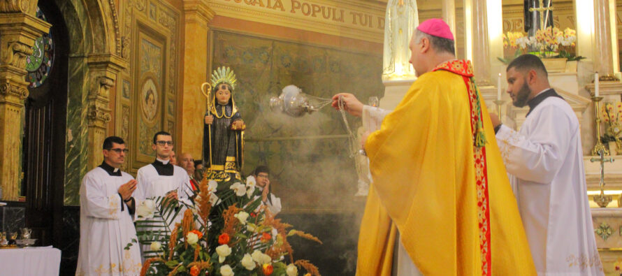 Santa Missa de Santo Amaro Abade, padroeiro Diocesano presidia por Dom José Negri
