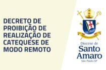 DIOCESE DE SANTO AMARO PROIBE CATEQUESE DE MODO REMOTO
