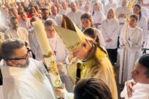 Dom José Negri celebra a Vigília Pascal no Santuário Mãe de Deus